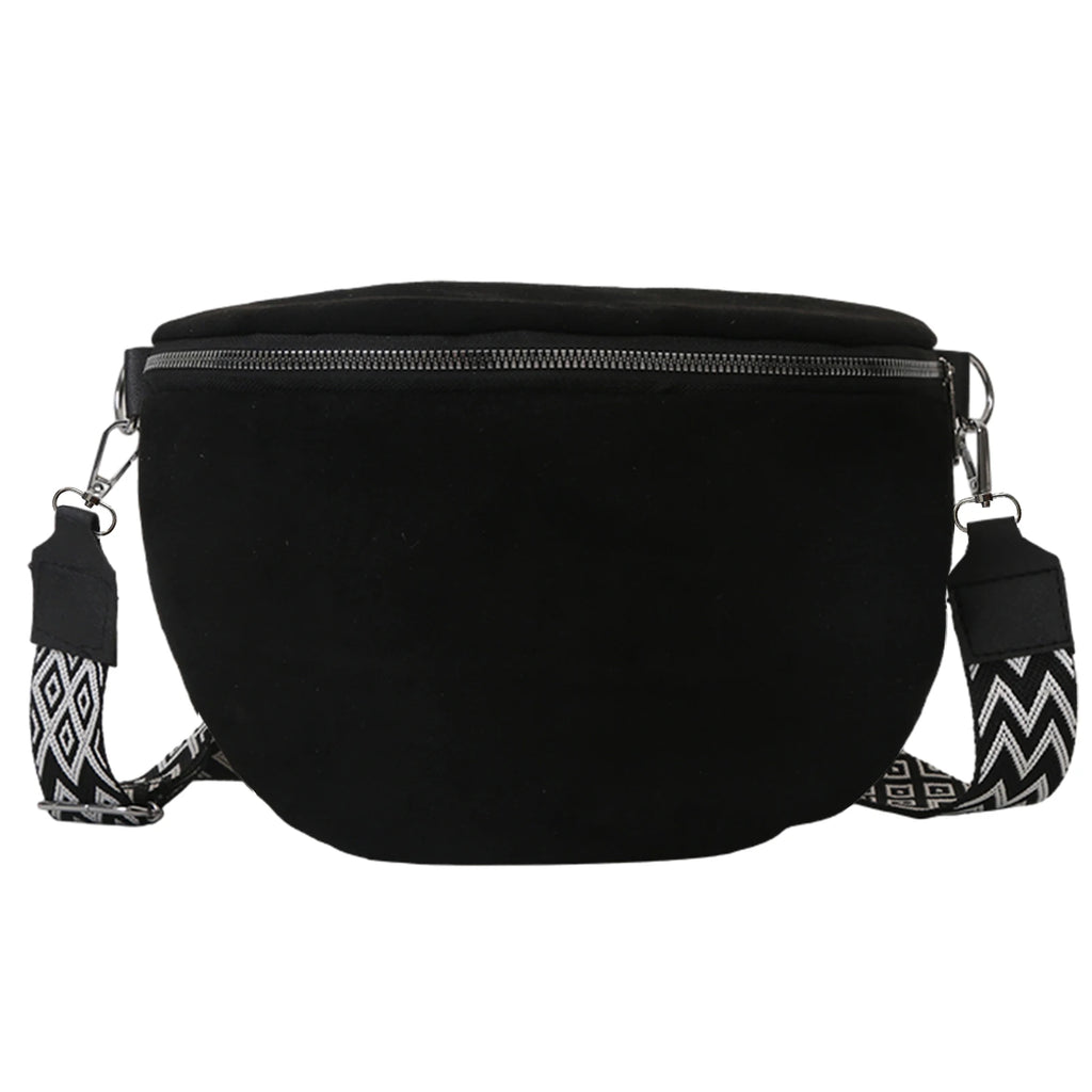 Sac banane femme marron soie - ShopGET®