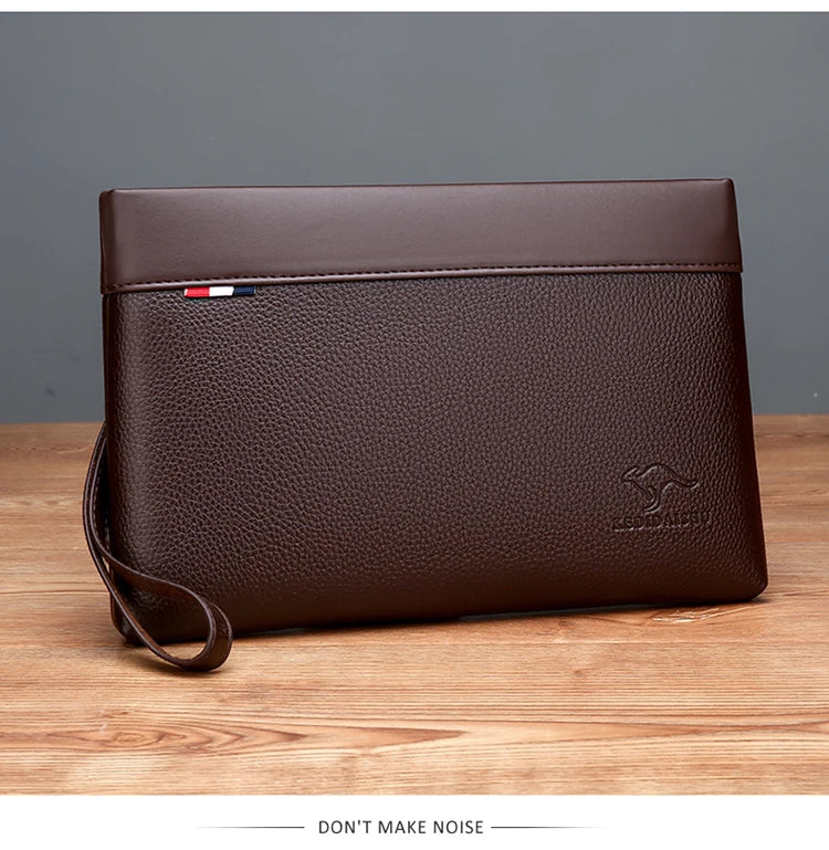 Pochette homme premium Noir / 26cmX16cmX2cm-Marron / 26cmX16cmX2cm-ShopGET® 