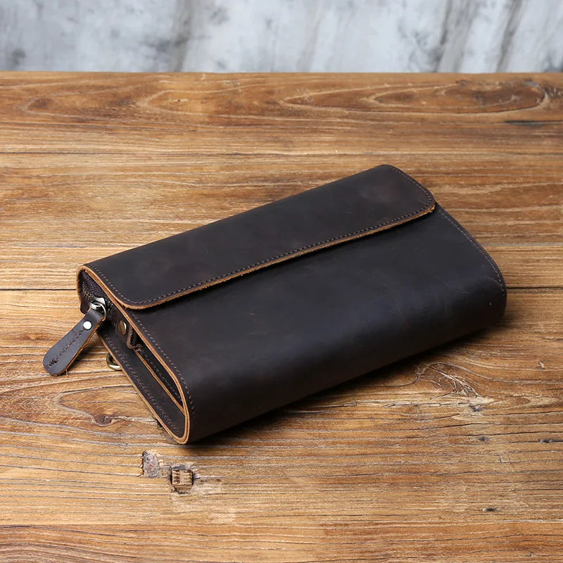 Pochette homme classe Dark brown-Retro Brown-ShopGET® 