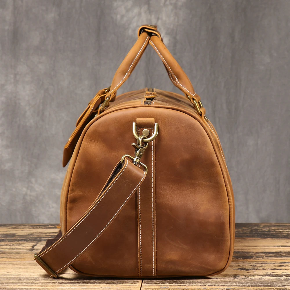 Sac polochon  noir Marron / 50 x 22 x 26cm-Café / 50 x 22 x 26cm-Noir / 50 x 22 x 26cm-ShopGET® 