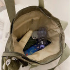 sac cabas tissu Oxford Beige A-Vert A-Bleu A-Beige B-Noir A-Bleu B-Noir B-Vert B-ShopGET® 