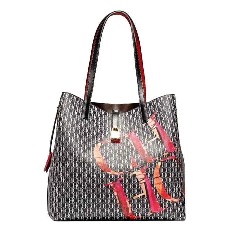 Marque CH Sac cabas femme 33x16x30cm / Blanc-33x16x30cm / Noir-ShopGET 