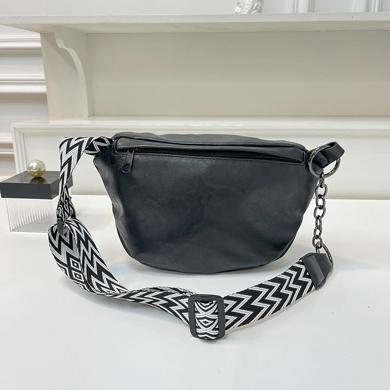 Sac banane en cuir pour épaule et ceinture