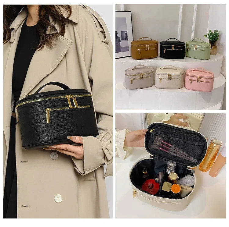 Trousse maquillage compartiment à fermeture éclair - ShopGET®