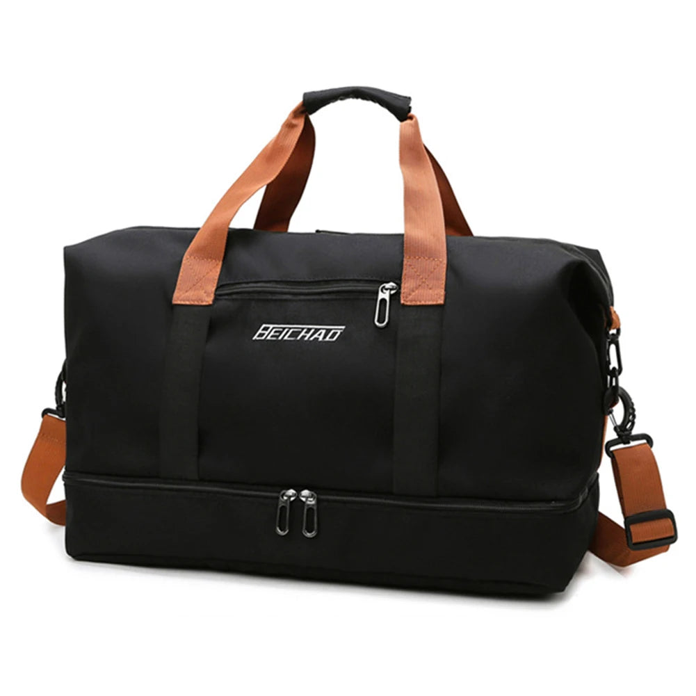 Sac weekend femme tendance moderne Noir-Gris-Kaki-Bleu-Vert-ShopGET® 