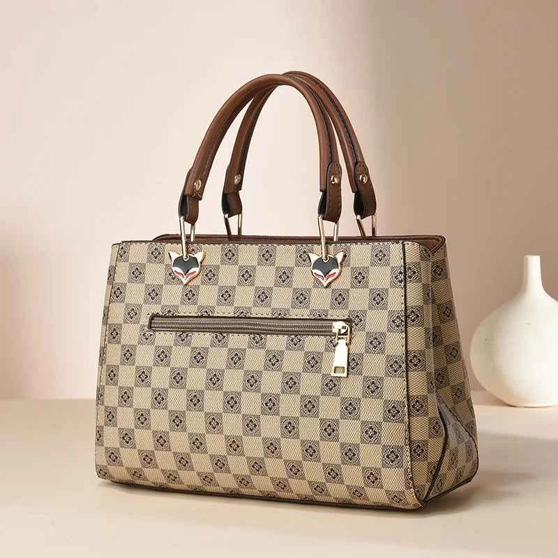 Sac cabas femme luxe Noir-Marron-Jaune-Burgundy-ShopGET® 