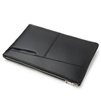 Pochette homme cuir noir Noir-ShopGET® 