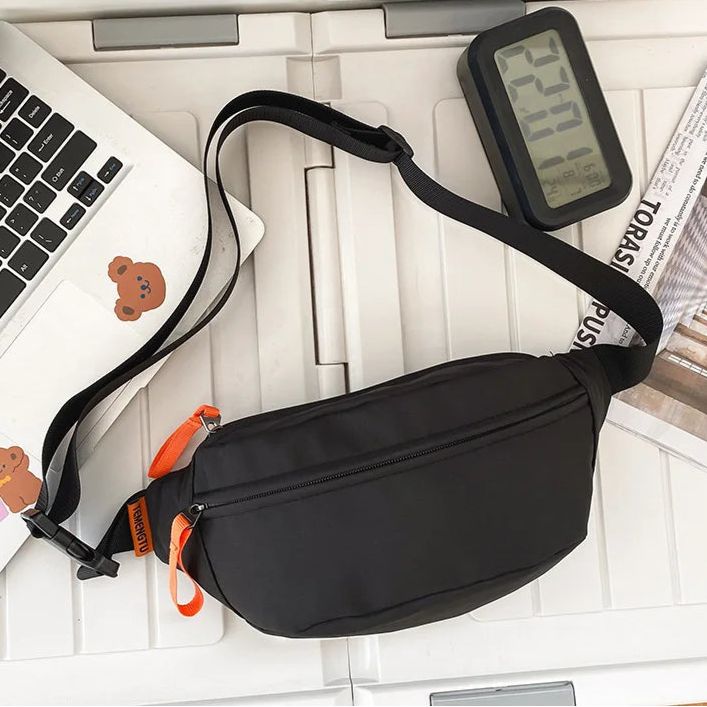 Sac banane blanc en tissu pour homme - ShopGET®