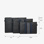 Pochette homme bandoulière de qualité 29x22x2cm / Noir-33x24x2cm / Noir-25x17x2cm / Noir-ShopGET® 