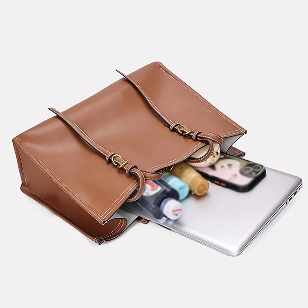 Cabas sac en cuir OFFERTE / Noir / 39x17x28.5cm-OFFERTE / Marron / 39x17x28.5cm-ShopGET® 