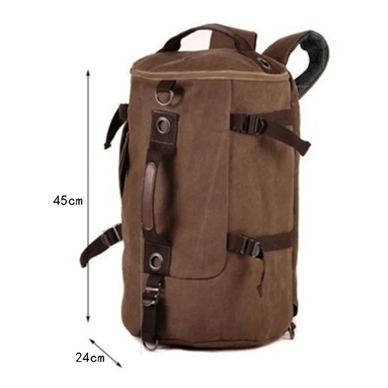 Sac polochon sport de randonnée Marron-Vert-Kaki-Bleu-Noir-ShopGET® 