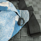 sac banane femme tendance denim plaid