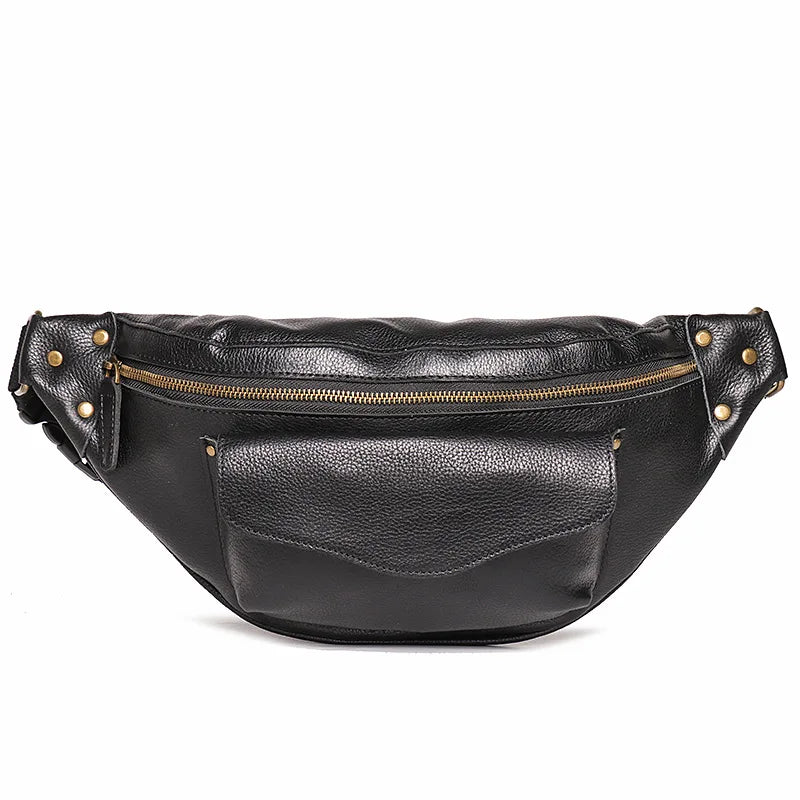 Sac banane homme en cuir solide - ShopGET®