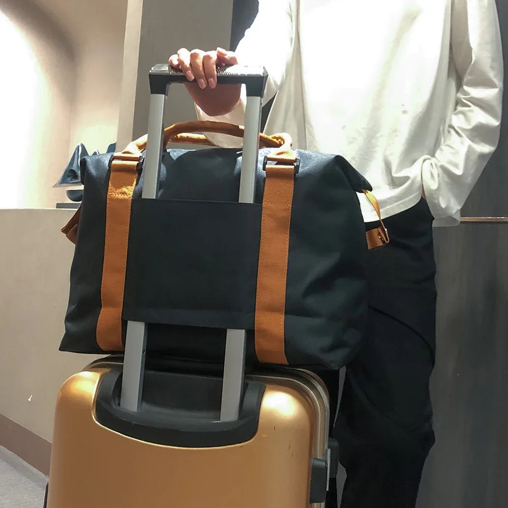 Sac weekend plage et piscine Noir-Bleu-ShopGET® 