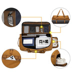 Sac weekend business minimaliste Kaki-Vert-Noir-ShopGET® 