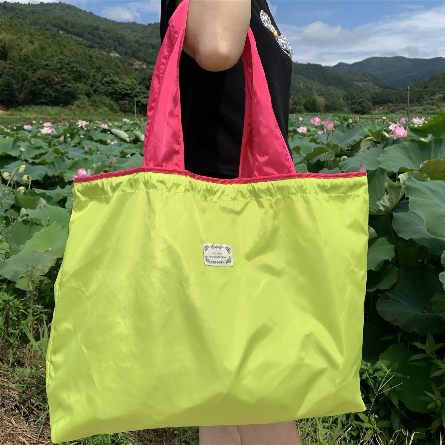 sac cabas courses original pour femme Dark Bleu-Coral-Bleu-Noir-Jaune-Vert-Rouge A-Orange-Rouge B-Gris-ShopGET® 