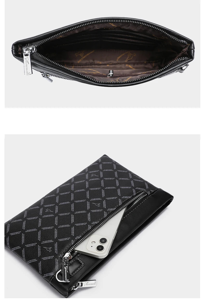 Pochette homme business men Noir A / 17cm x 27cm x 3cm-Noir B / 17cm x 27cm x 3cm-ShopGET® 