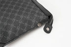Petite pochette homme  luxe en plaid Noir-ShopGET® 