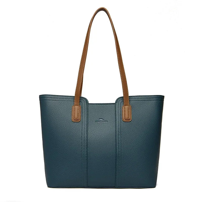 Sac cabas noir Messenger Bleu kaki-Marron-Apricot-Beige-Noir-Kaki-ShopGET® 