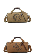 Sac polochon voyage courte séjour Marron-Kaki-Noir-Bleu-Vert-ShopGET® 