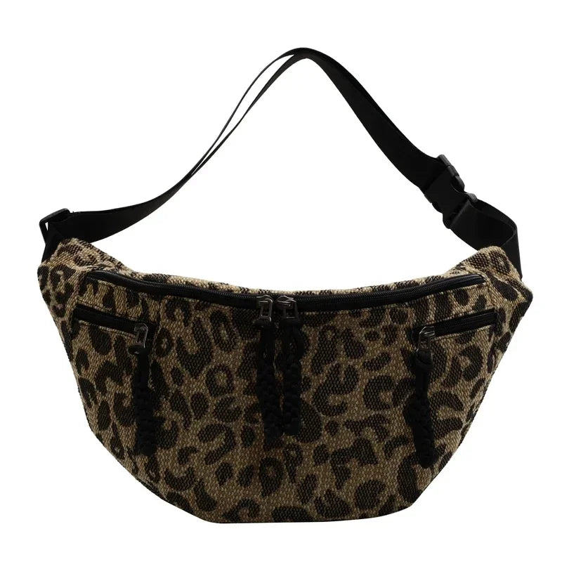 Sac banane léopard grande taille