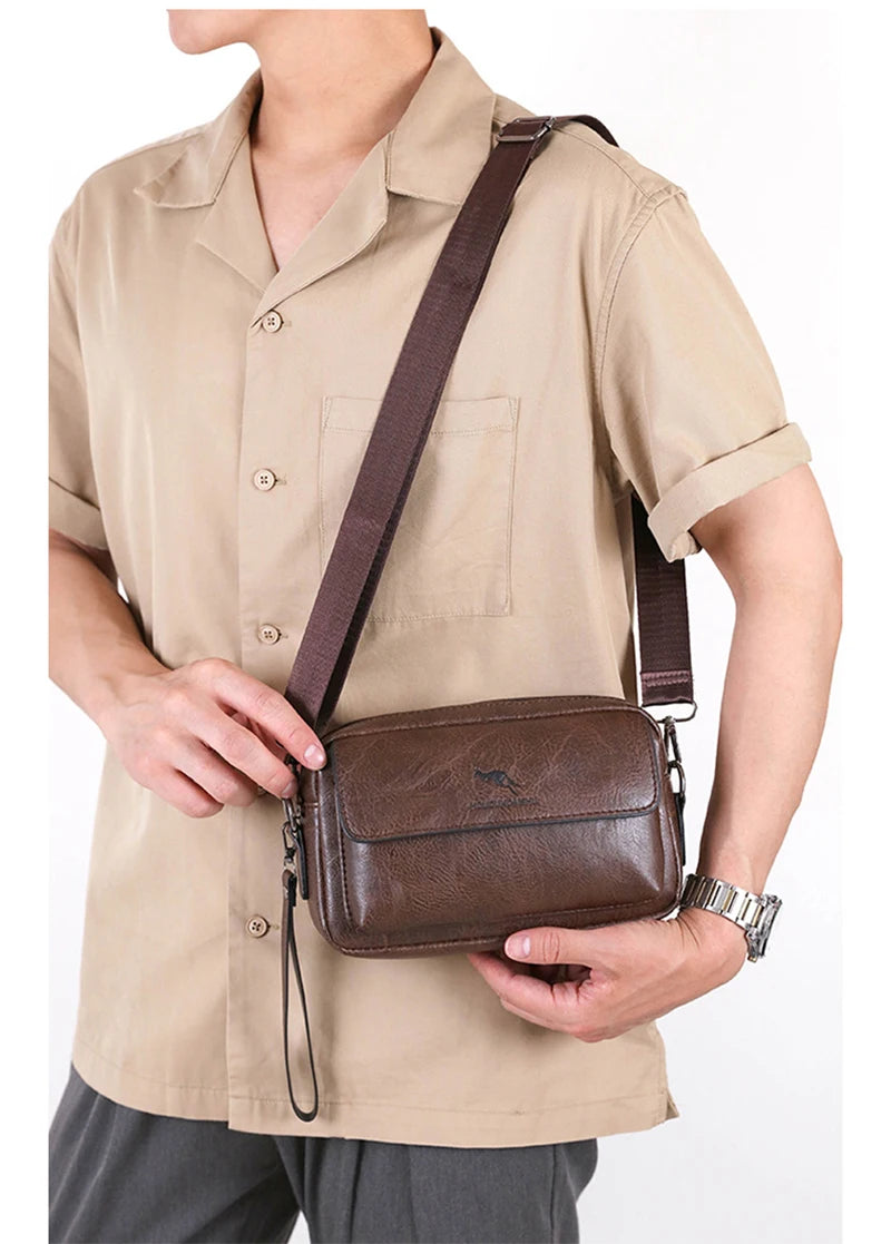 Trousse de toilette homme noir cuir - ShopGET®