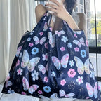 Sac de courses réutilisable avec motifs floral Papillon-ShopGET® 