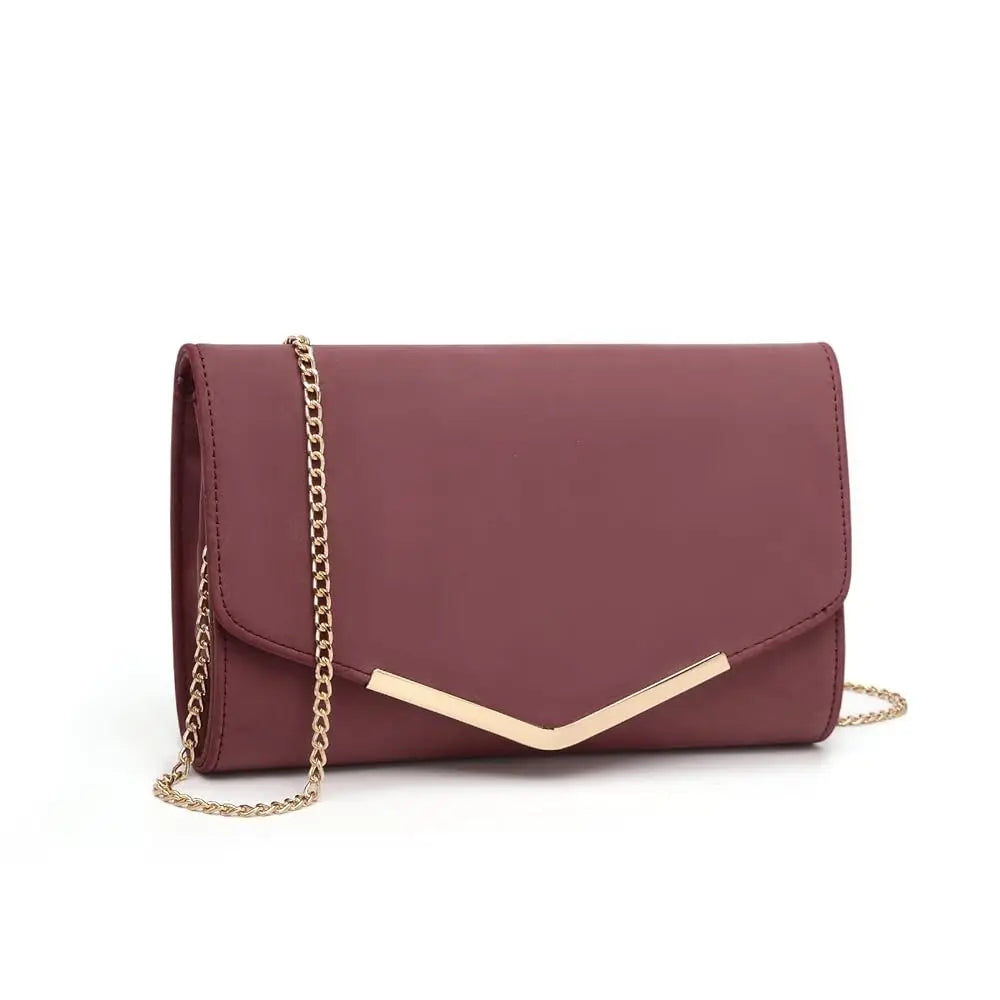 Sac pochette femme bandoulière de luxe Rose / 25 x 6 x 15cm-Noir / 25 x 6 x 15cm-Beige / 25 x 6 x 15cm-Gris / 25 x 6 x 15cm-Rouge / 25 x 6 x 15cm-ShopGET® 