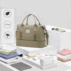 Sac weekend homme de voyage Beige-Rose-Kaki-Bleu-Noir-ShopGET® 