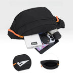 Sac banane en tissu solide pour homme