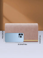 Portefeuille pochette femme de luxe Bleu-Apricot-Lotus-ShopGET® 