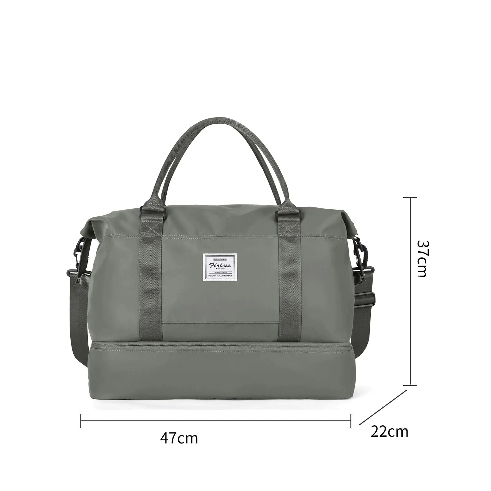 Sac weekend femme style tote bag Bleu-Noir-Gris-Beige-ShopGET® 