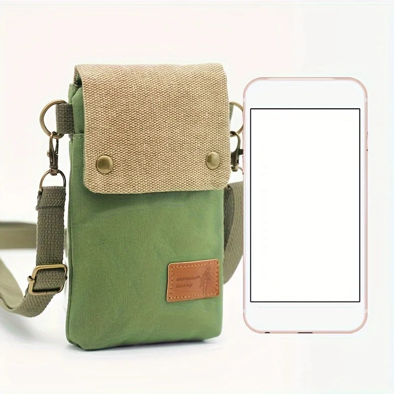 Pochette téléphone bandoulière femme en tissu - ShopGET®
