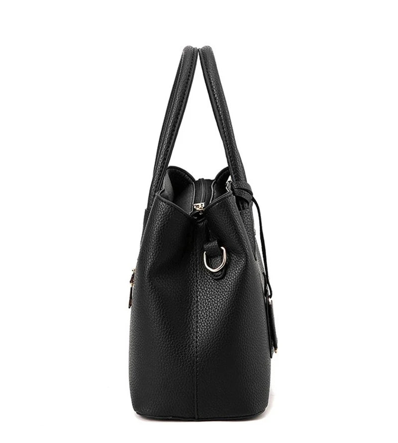 Sac cabas en cuir vintage Pourpre / 30x13x22cm-Rose / 30x13x22cm-Beige / 30x13x22cm-wine rouge / 30x13x22cm-Noir / 30x13x22cm-Gris / 30x13x22cm-Bleu / 30x13x22cm-ShopGET® 