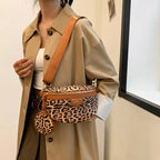 Sac banane léopard demi-lune de haute qualité