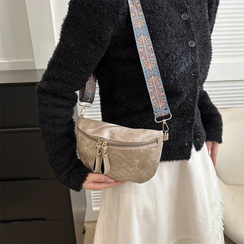 sac banane femme tendance en cuir de luxe