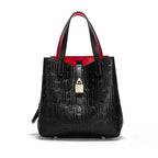 Sac cabas femme classic retro Burgundy-Argent-Gold-Vert-Kaki-Marron-Noir-ShopGET® 