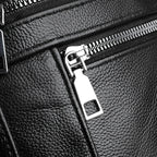 Sac banane cuir noir pour homme