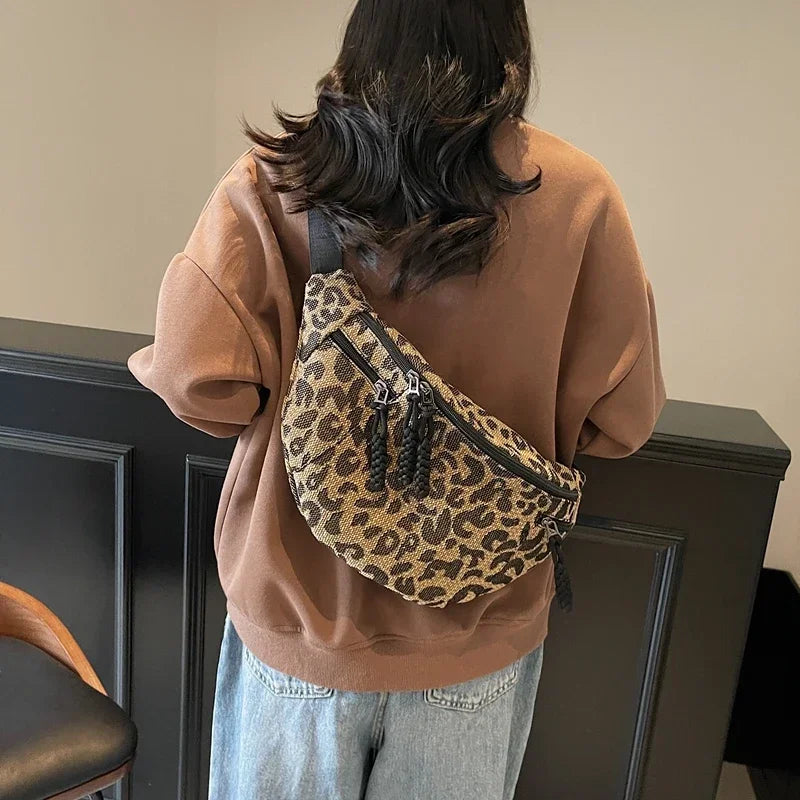 Sac banane léopard grande taille