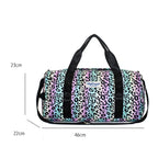 Sac polochon personnalisé léopard Rose / 46 x 22 x 23cm-Rose gradient / 46 x 22 x 23cm-Noir Blanc / 46 x 22 x 23cm-Noir / 46 x 22 x 23cm-Vert / 46 x 22 x 23cm-Gris / 46 x 22 x 23cm-ShopGET® 