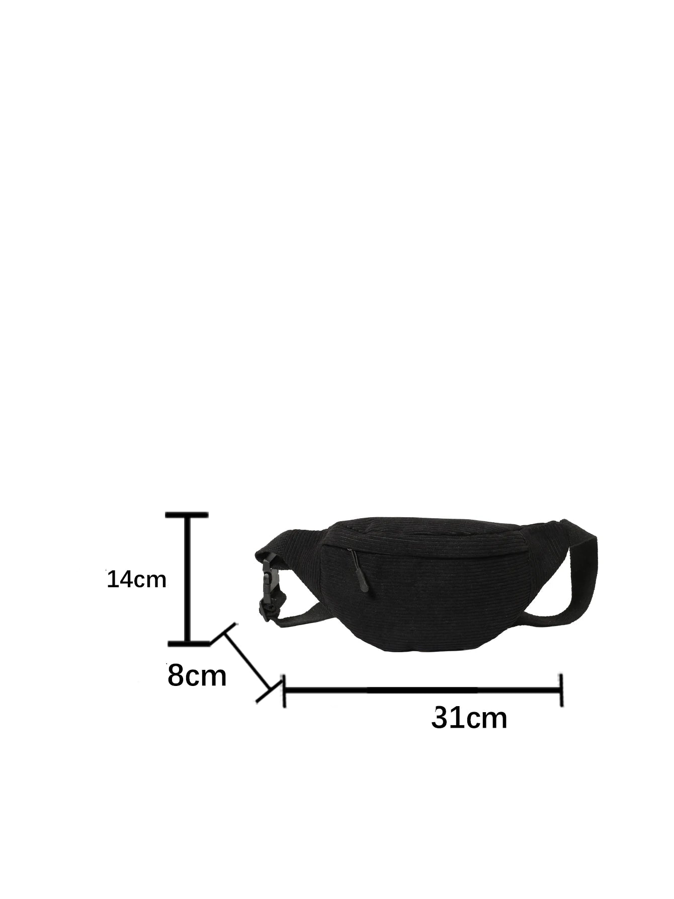 Sac banane velours beige pour femme - ShopGET®