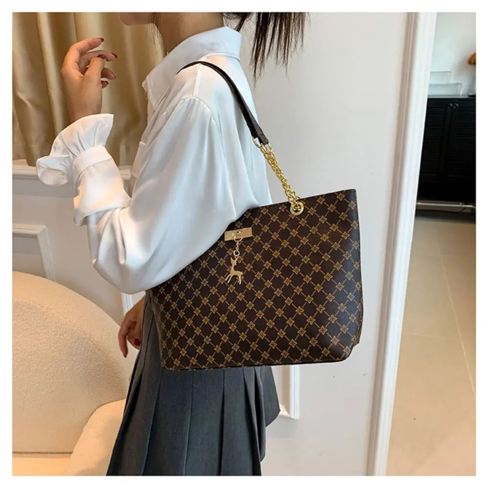 Sac cabas femme summer time Blanc-Noir-Jaune-Marron-ShopGET® 