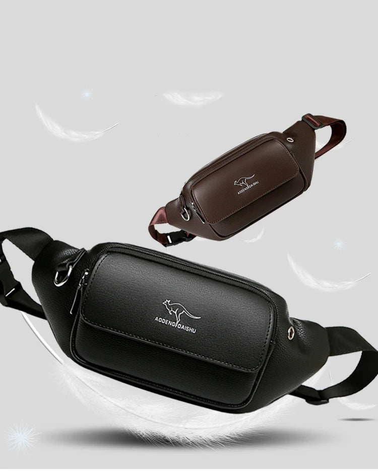 Sac banane cuir kangourou