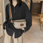 Sac banane femme chic déco géométrique & lettre