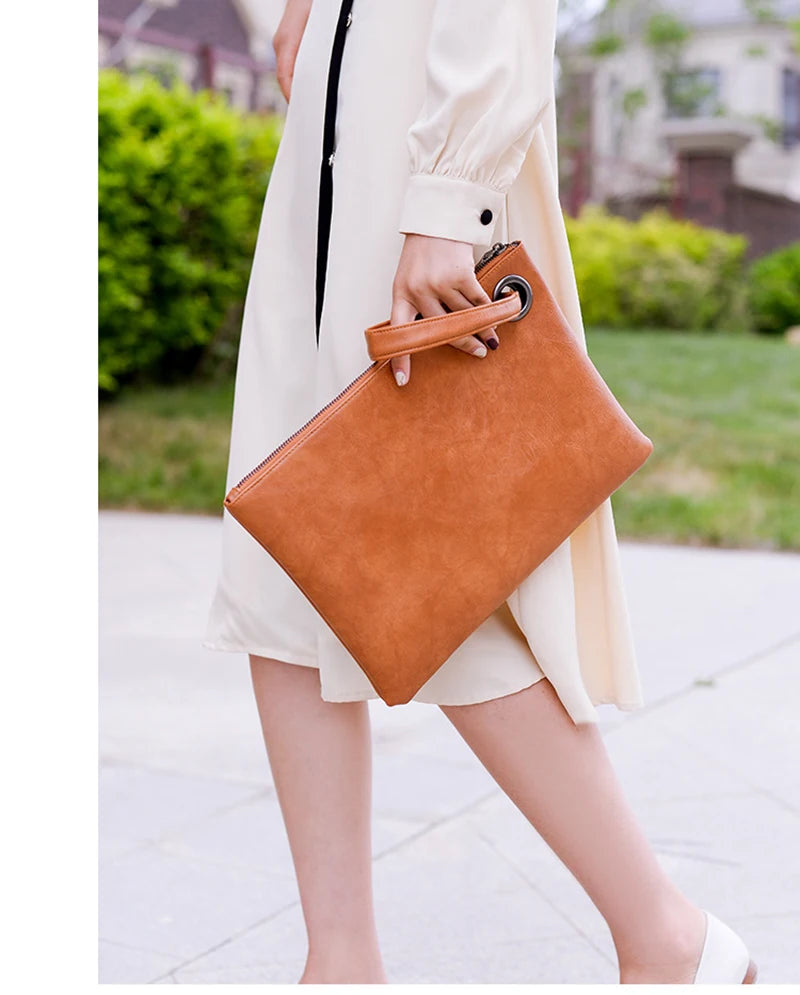 Pochette femme tendance en cuir A / 33x1x24cm-B / 33x1x24cm-C / 33x1x24cm-ShopGET® 