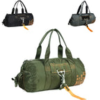 Sac polochon sport femme en nylon Vert / 40 x 13 x 20 cm-Gris / 40 x 13 x 20 cm-ShopGET® 