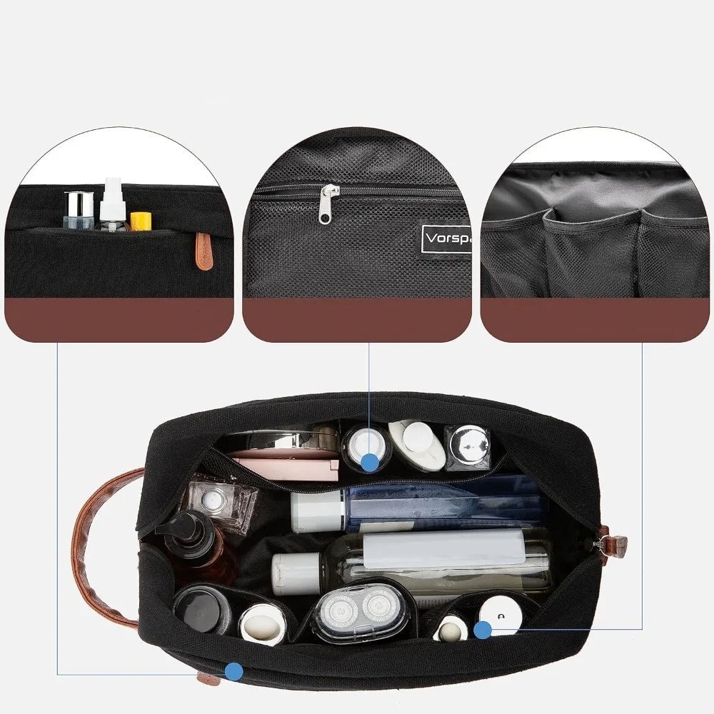 Trousse de toilette homme toile canvas - ShopGET®