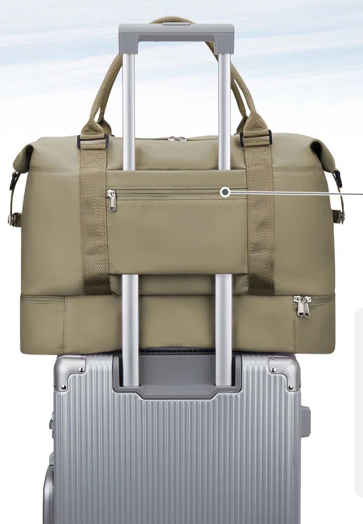 Sac weekend homme de voyage Beige-Rose-Kaki-Bleu-Noir-ShopGET® 