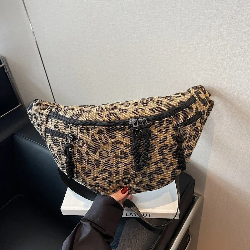 Sac banane léopard grande taille