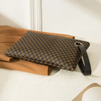 Pochette cuir femme Marron-Rose-Noir-ShopGET® 